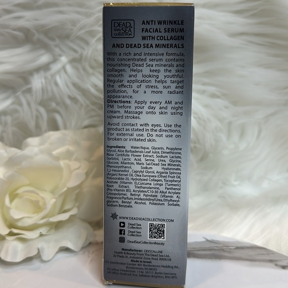 🆕 Dead Sea Collection Collagen Anti-Wrinkle Facial Serum 30 ml (1 oz) - Picture 5 of 5